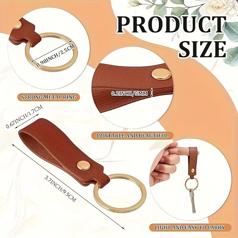 Portachiavi personalizzato in simil pelle