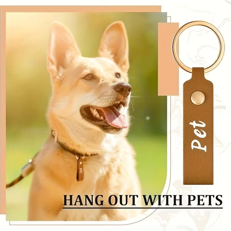 Portachiavi personalizzato in simil pelle