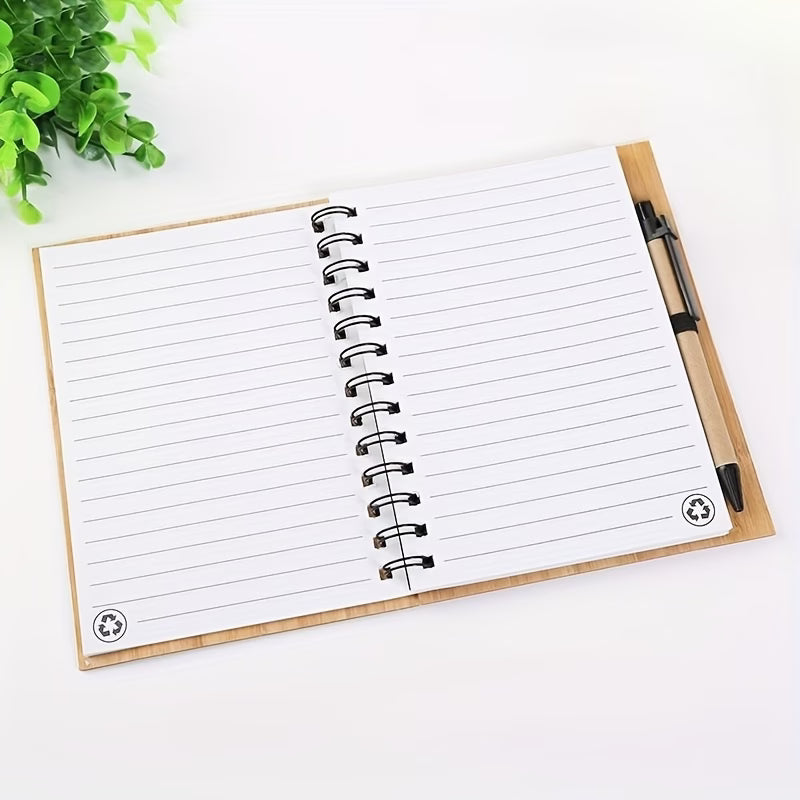 Blocco note in Bambù personalizzabile con penna