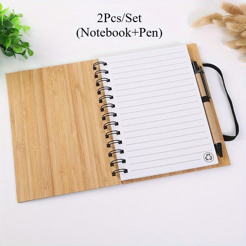 Blocco note in Bambù personalizzabile con penna