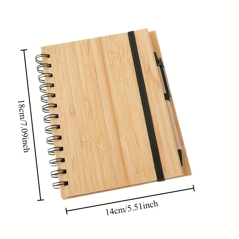 Blocco note in Bambù personalizzabile con penna