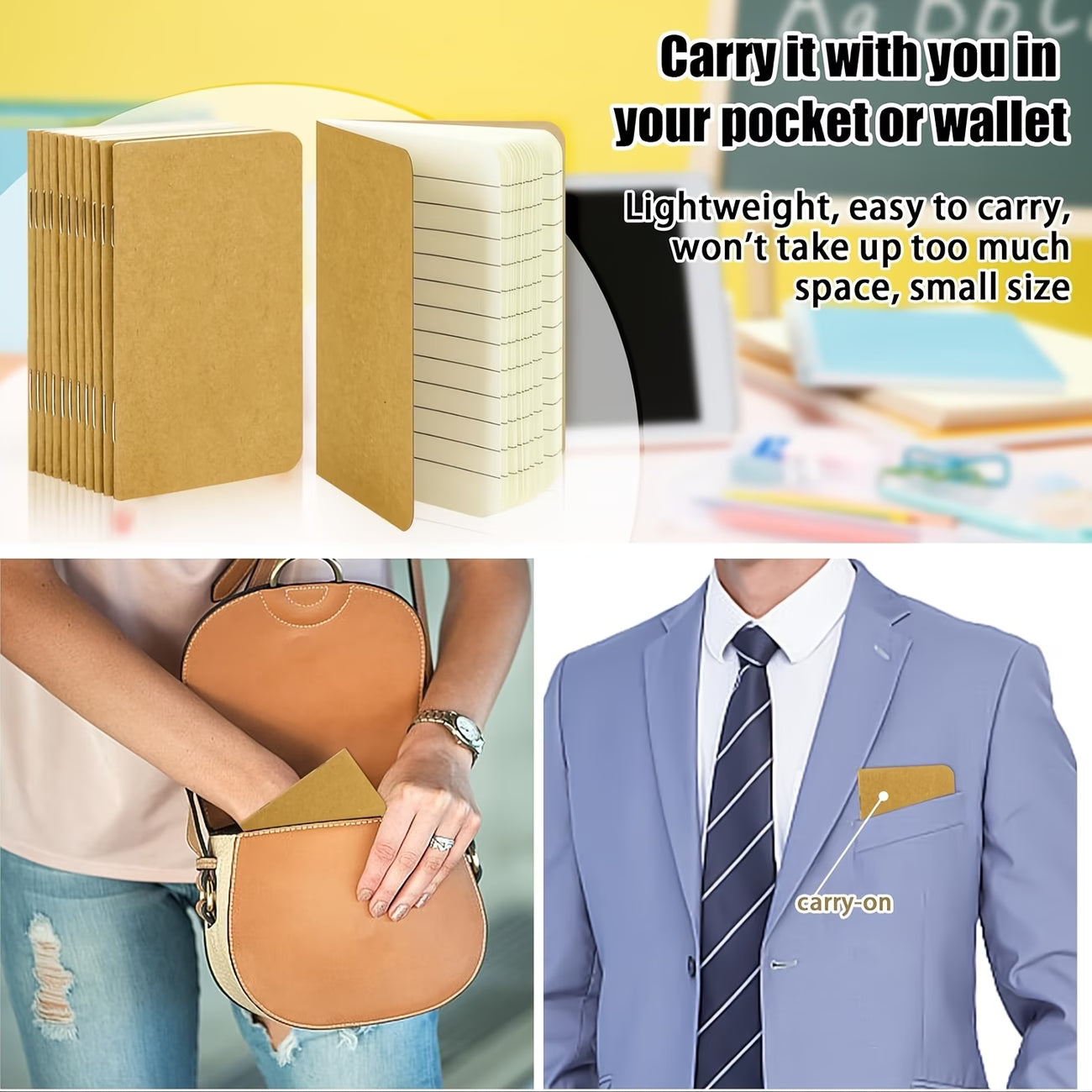 Mini quaderno tascabile con copertina Personalizzata